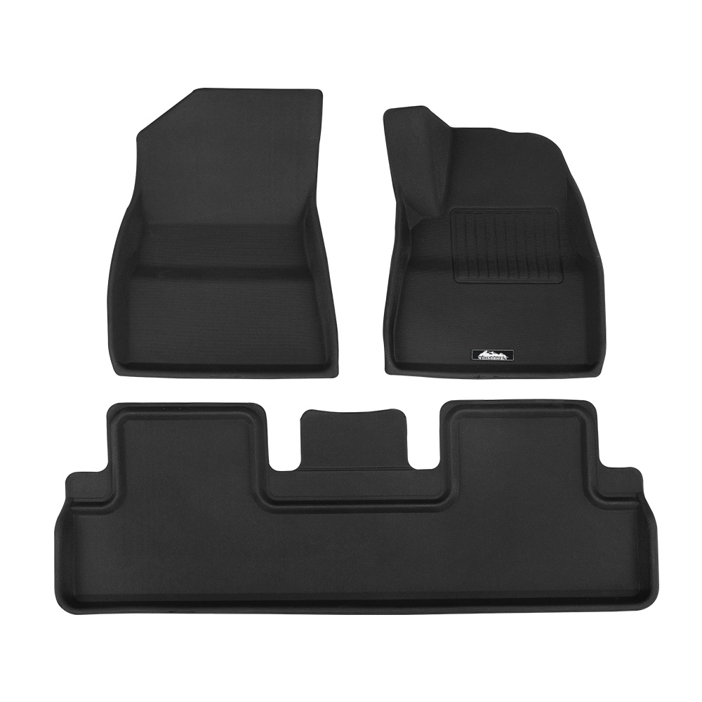 Weisshorn Car Rubber Floor Mats Compatible for Tesla Model 3 Front Rear - Image 1