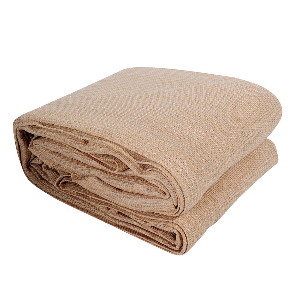 Instahut Shade Sail 5x6m Rectangle 185GSM 95% Sand Shade Cloth - Image 1