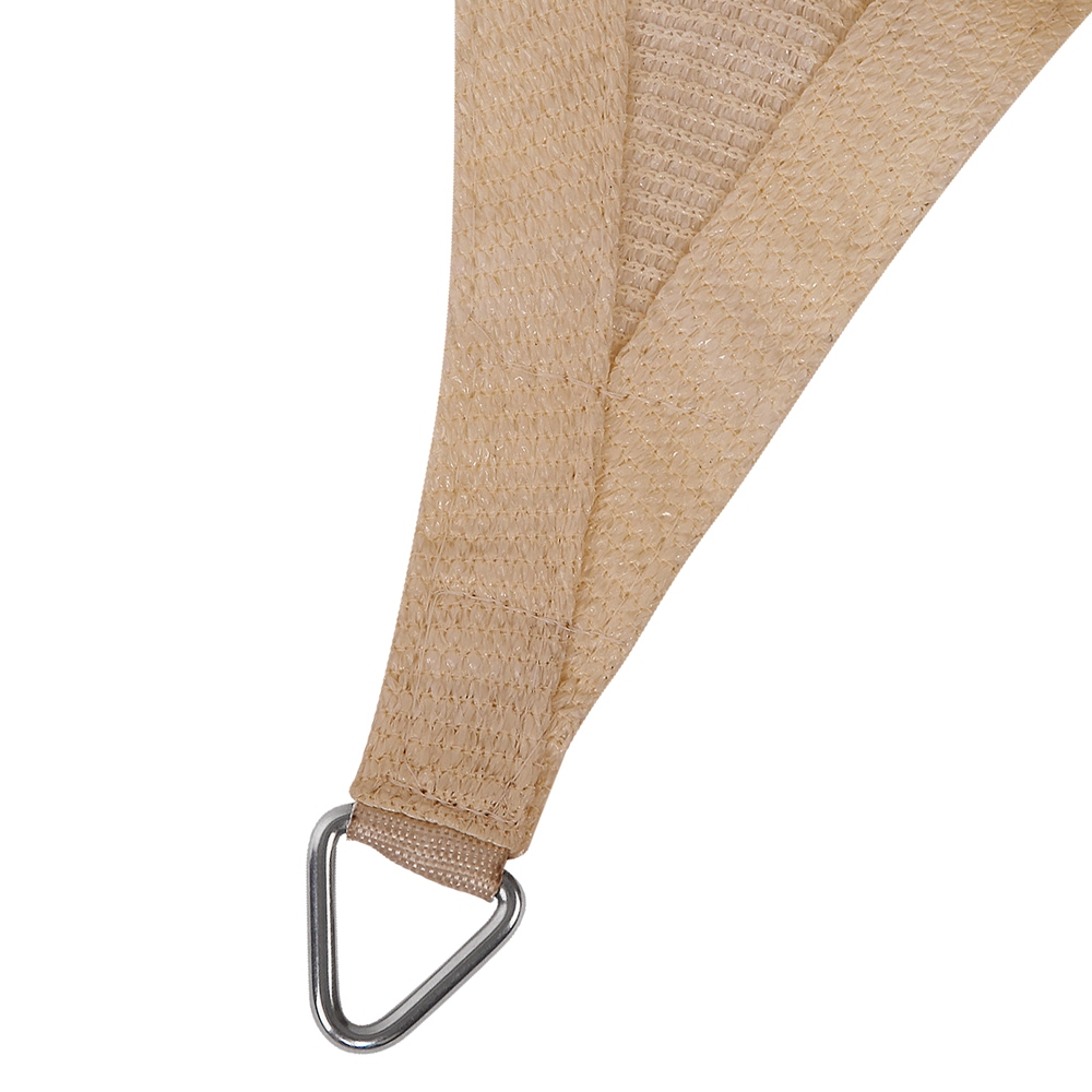Instahut Shade Sail 5x6m Rectangle 185GSM 95% Sand Shade Cloth - Image 3