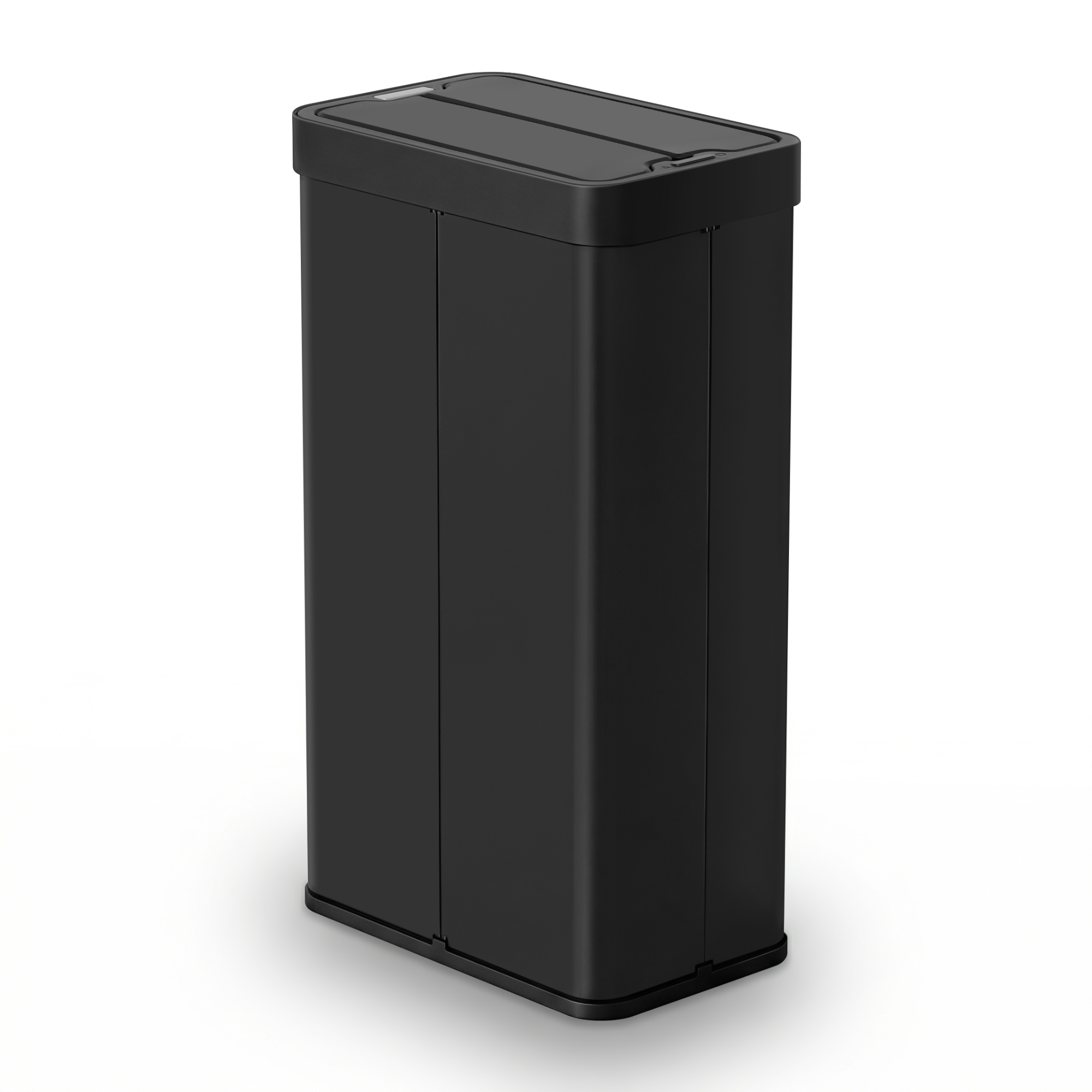 Devanti Rubbish Bin 70L Automatic Sensor Kitchen Bin, Slim Smart Garbage Can Touchless Rectangular with Liner Holder, Fully Closed Lid for Bedroom, Bathroom, Living Room, Black - Image 1