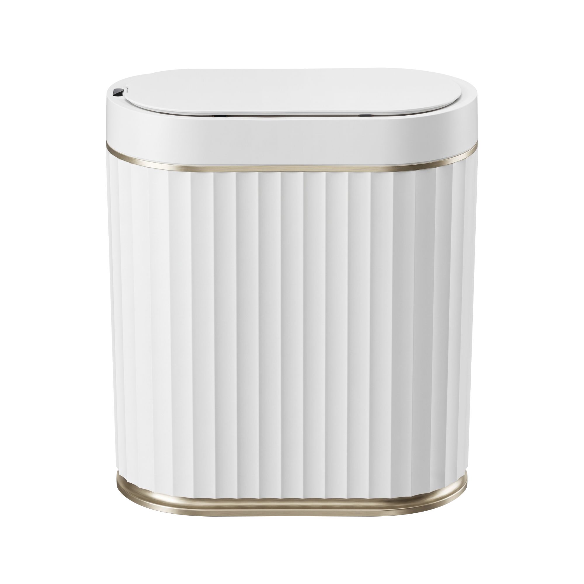Devanti Sensor Bins 7L Motion Sensor Trash Can Slim Touchless Automatic Waste Bin White - Image 3