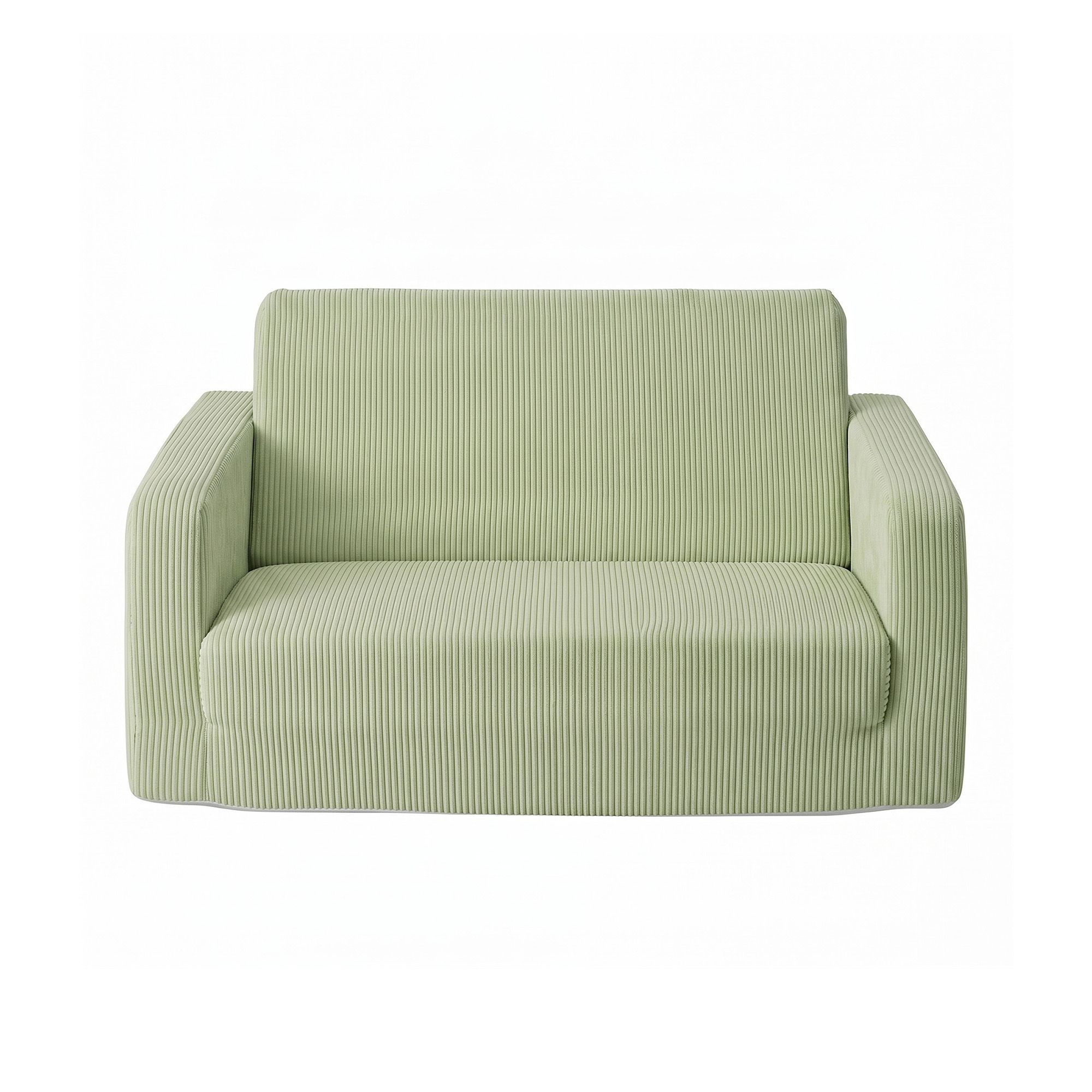 Artiss 2-in-1 Sofa Foam Couch with Side Pocket Light Green - Image 4
