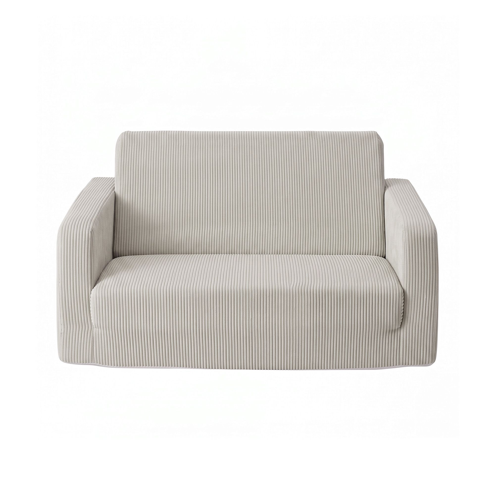 Artiss 2-in-1 Sofa Foam Couch with Side Pocket Light Grey - Image 4