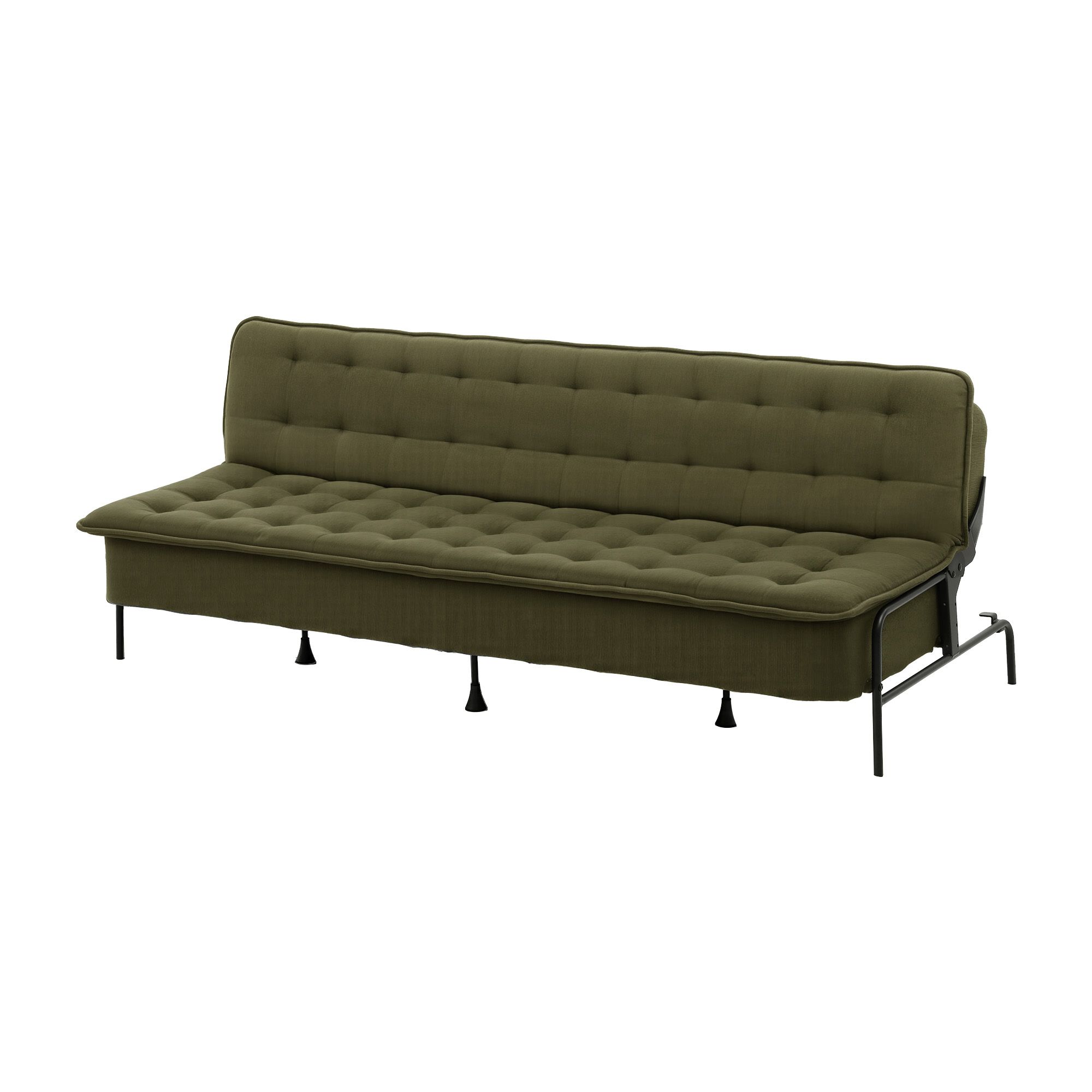 Artiss Sofa Bed, 1.9m 3-Seater Soft Innerspring Adjustable Couch Futon Chair for Apartment Dorm Living Room Office Study Bedroom, Green - Image 2