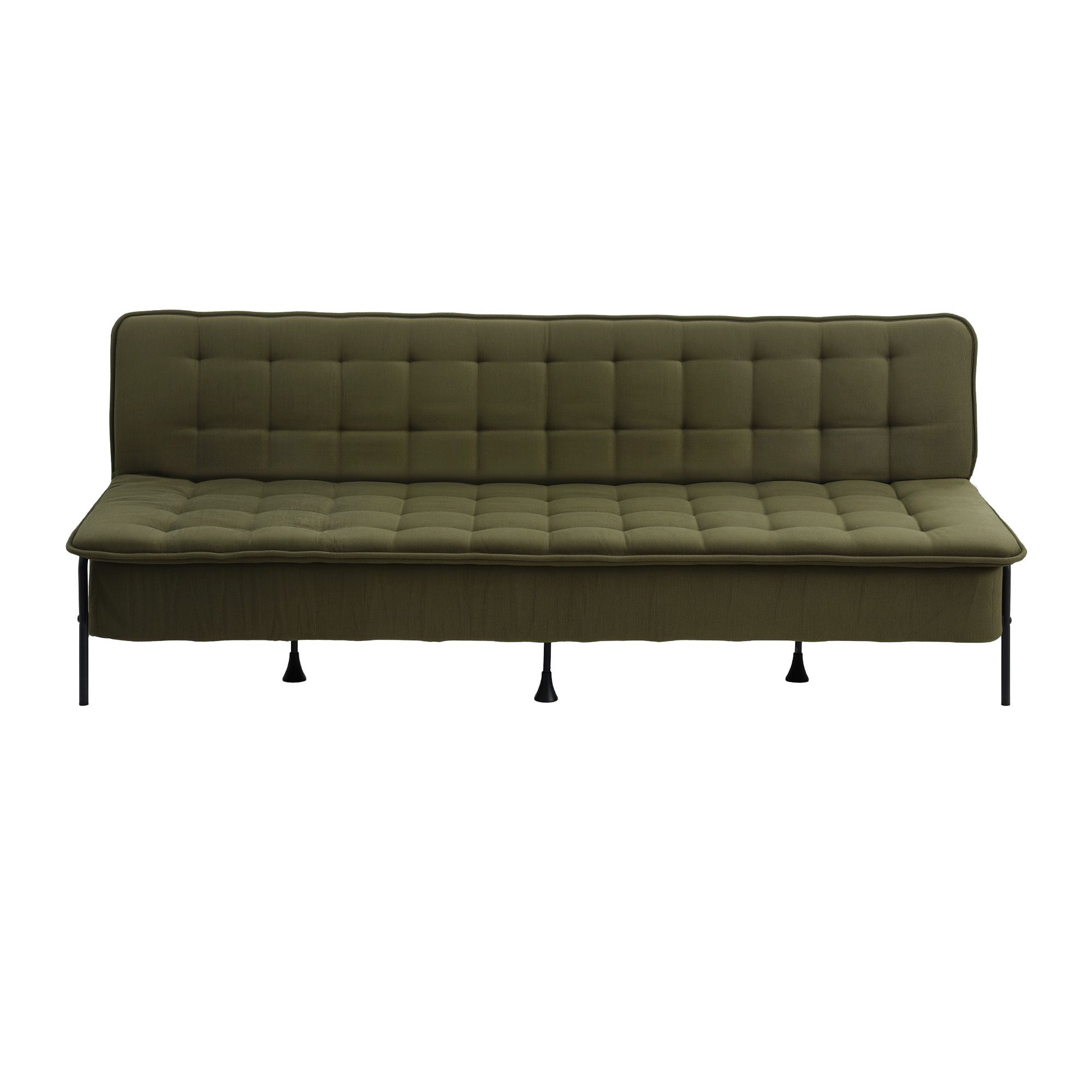 Artiss Sofa Bed, 1.9m 3-Seater Soft Innerspring Adjustable Couch Futon Chair for Apartment Dorm Living Room Office Study Bedroom, Green - Image 4