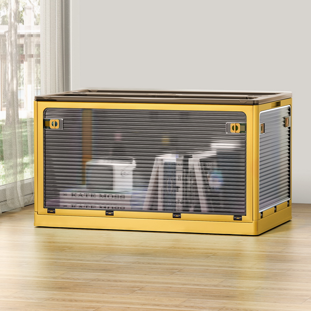 Artiss Storage Box Container Foldable Stackable 5 Sides Open Transparent 115L - Image 7