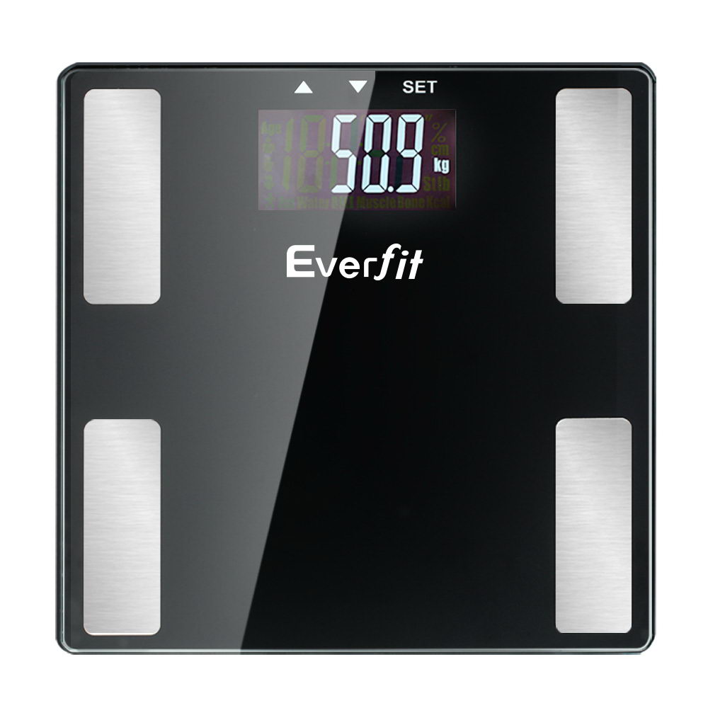 Everfit Body Fat Bathroom Scale Weighing Wireless Bluetooth Gym 180KG - Image 3
