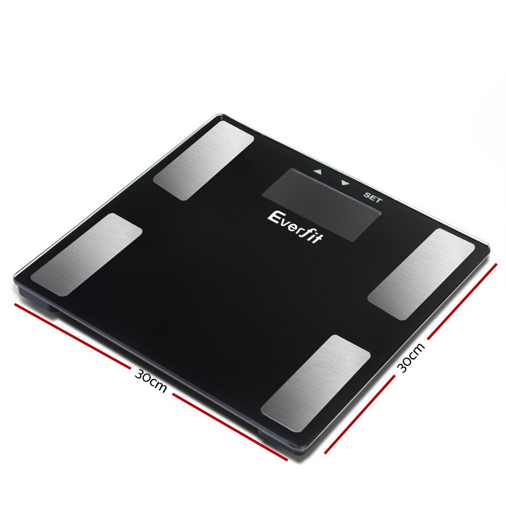 Everfit Body Fat Bathroom Scale Weighing BMI Monitor Gym 180KG - Image 2