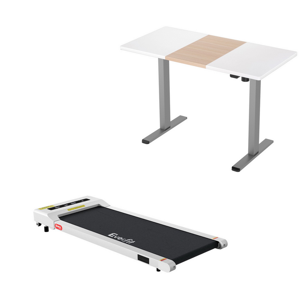 Artiss 360mm Treadmill Electric Walking Pad with140cm Automatic Standing Desk - Image 1