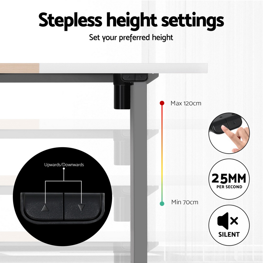 Artiss 360mm Treadmill Electric Walking Pad with140cm Automatic Standing Desk - Image 5