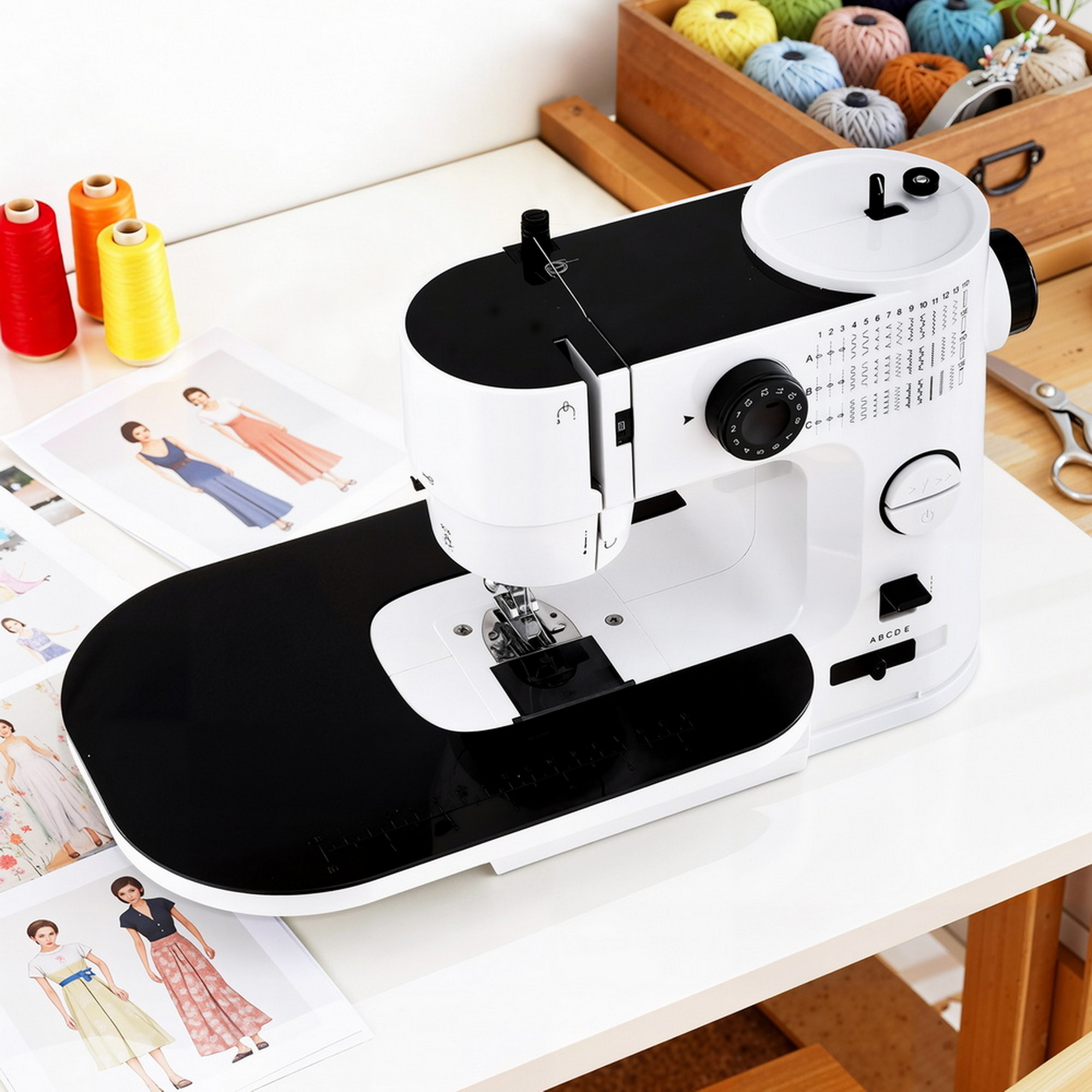 Devanti 39 Stitches Mini Sewing Machine Portable Sewing Machine Kit - Image 7