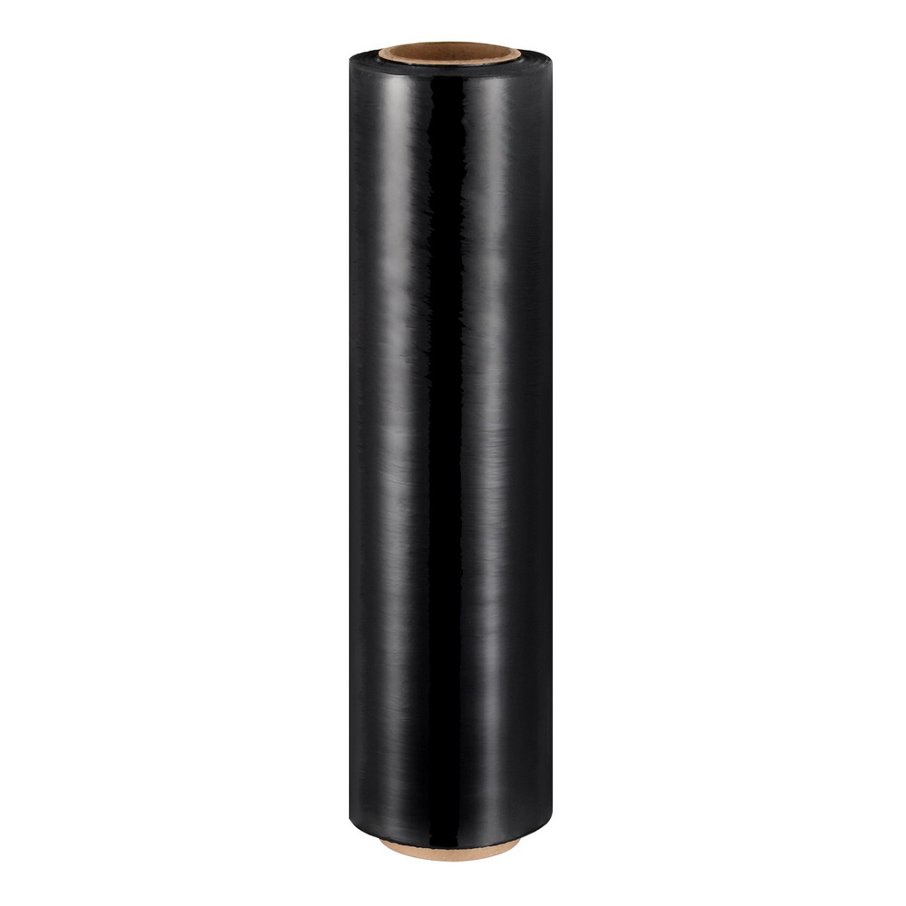 500mm x 400m Stretch Film Pallet Shrink Wrap 1 Roll Package Use Plastic Black - Image 1