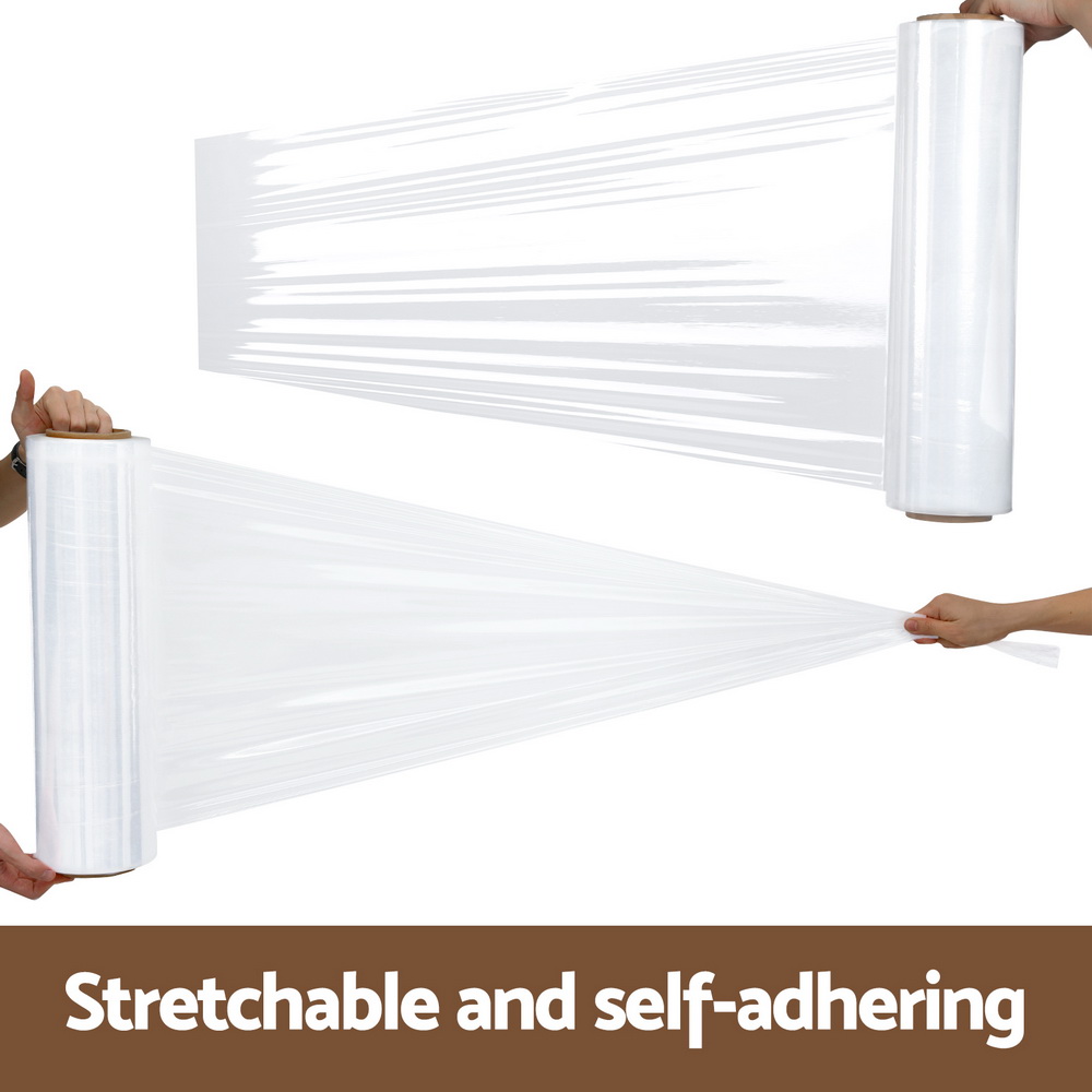 500mm x 400m Stretch Film Pallet Shrink Wrap 1 Roll Package Use Plastic Clear - Image 4