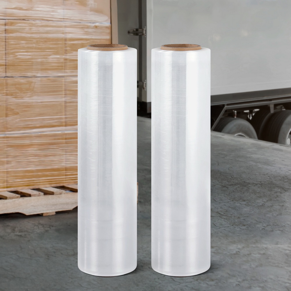 500mm x 400m Stretch Film Pallet Shrink Wrap 2 Rolls Package Use Plastic Clear - Image 7