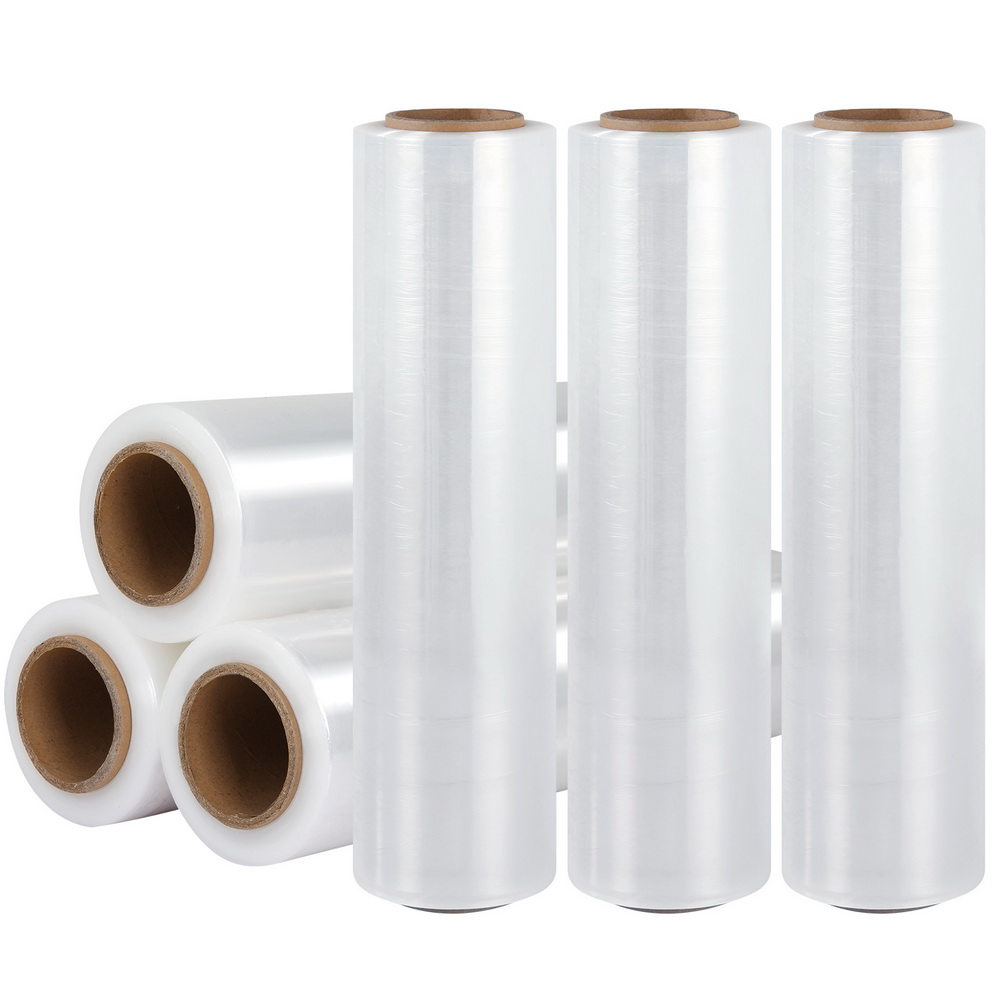 500mm x 400m Stretch Film Pallet Shrink Wrap 6 Rolls Package Use Plastic Clear - Image 1