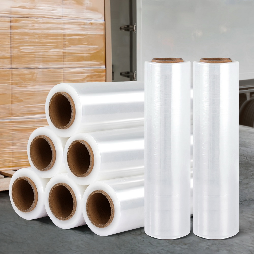 500mm x 400m Stretch Film Pallet Shrink Wrap 8 Rolls Package Use Plastic Clear - Image 7