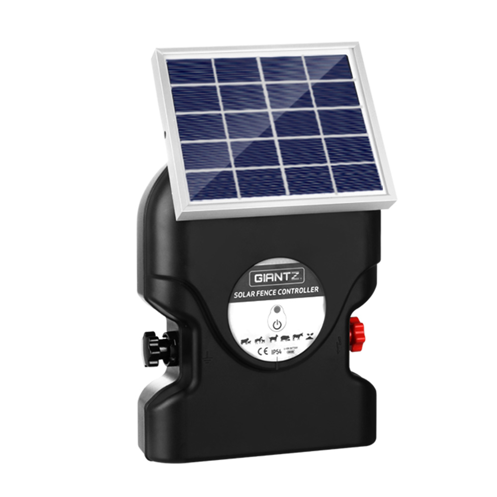 Giantz Fence Energiser 15KM Solar Powered 0.8J Electric - Image 3