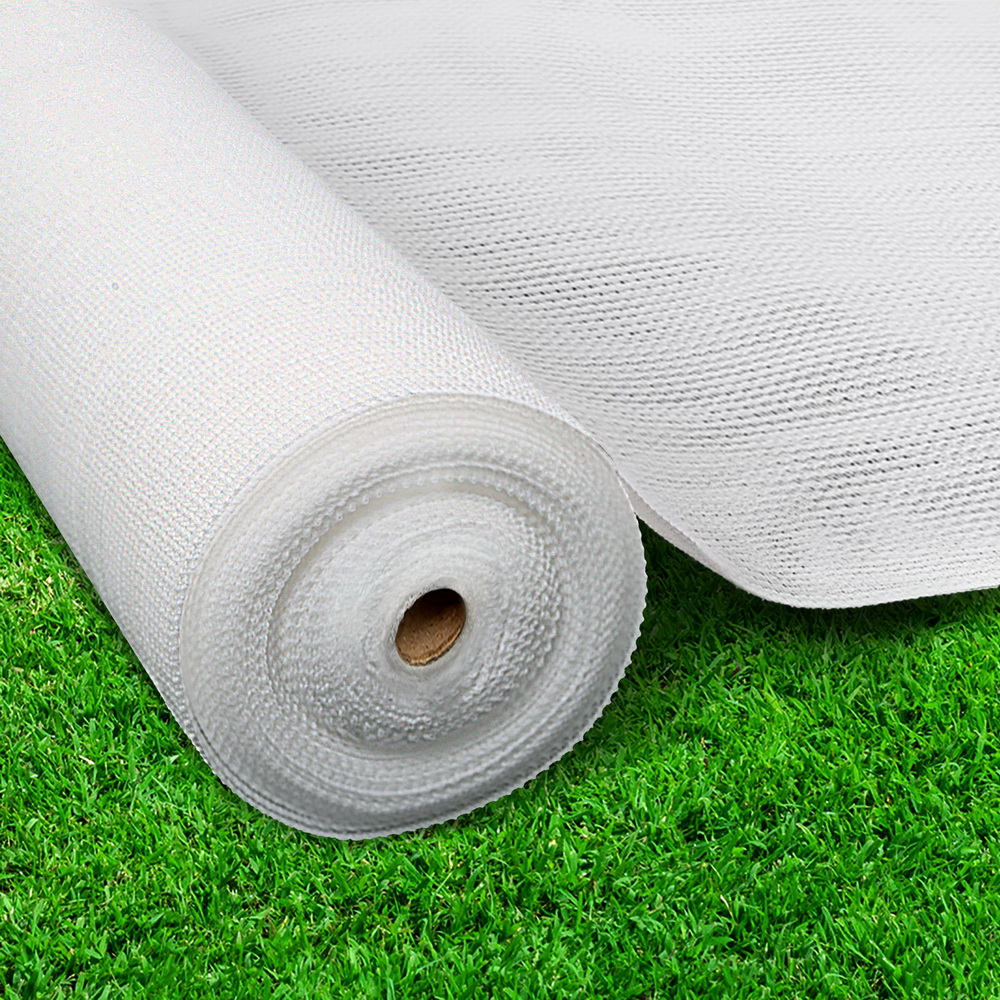 Instahut 50% Shade Cloth 1.83x10m Shadecloth Wide Heavy Duty White - Image 1