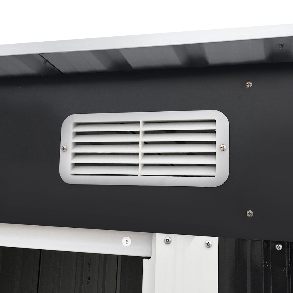 Giantz Garden Shed 2.38x1.31M w/Metal Base Sheds Outdoor Storage Tool Workshop Sliding Door - Image 5