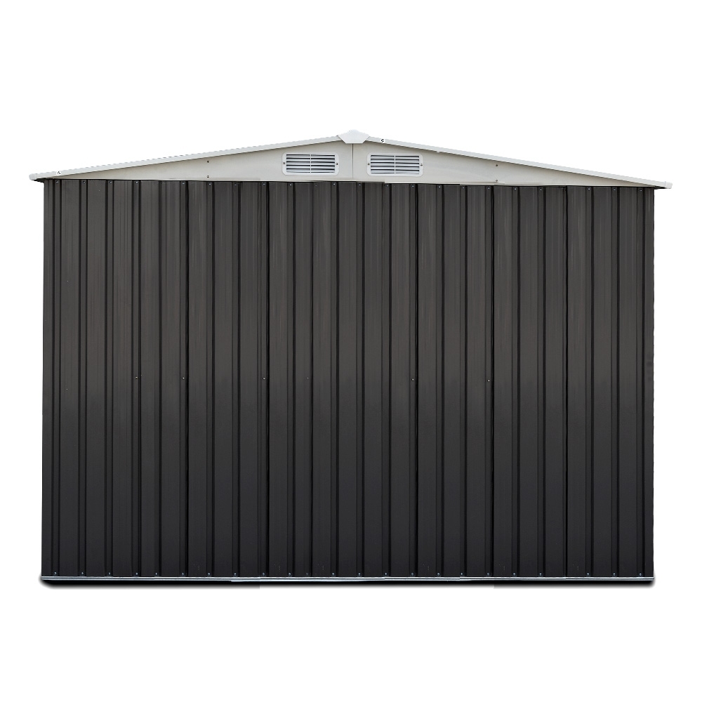 Giantz Garden Shed 2.58x2.07M w/Metal Base Sheds Outdoor Storage Double Door Tool - Image 4