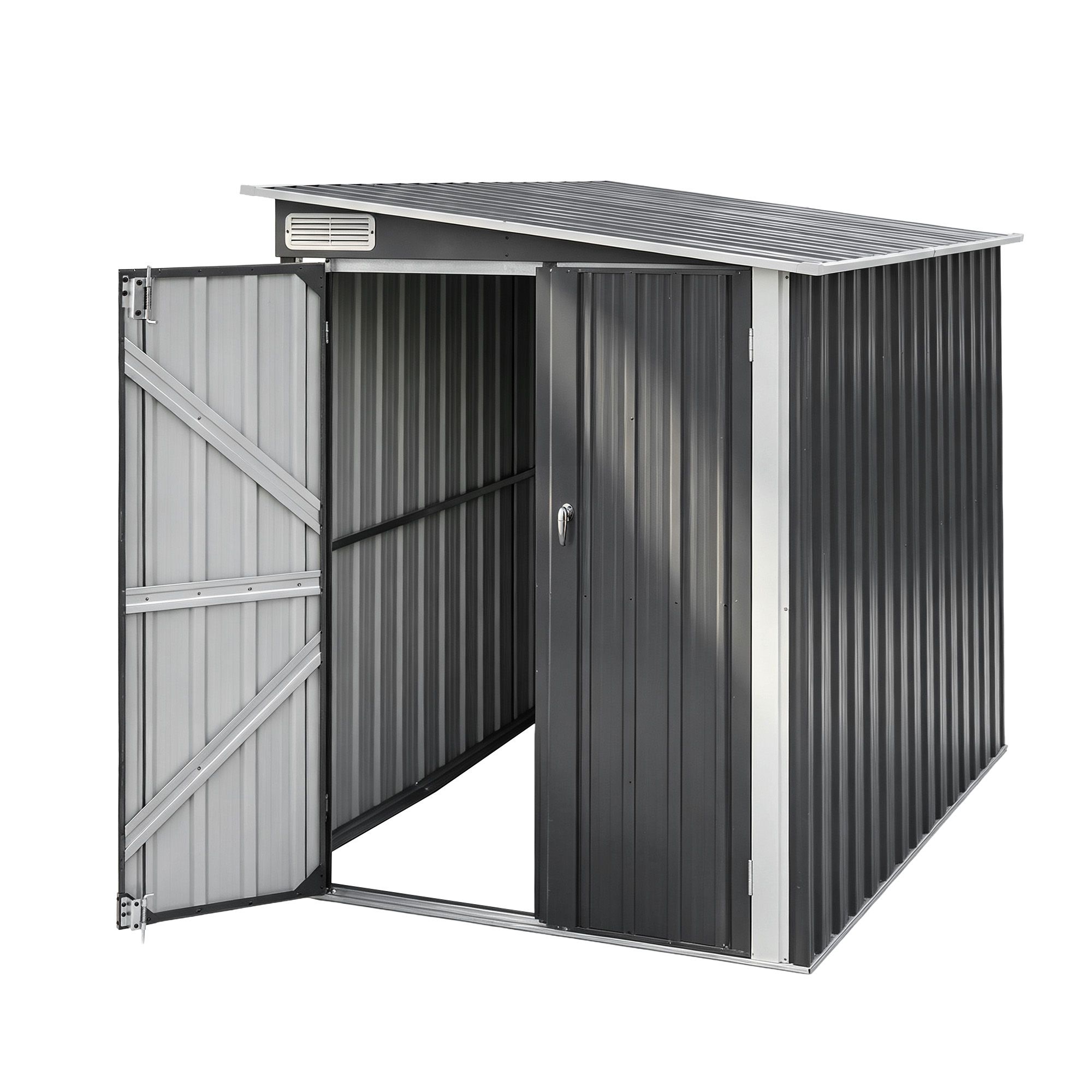 Giantz Garden Shed 118x238cm Lean To Bike Shelter Backyard Outdoor Storage - Image 3
