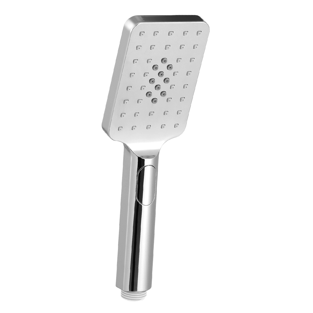 Handheld Shower Head 3.1'' High Pressure 3 Spray Modes Square Chrome - Image 1