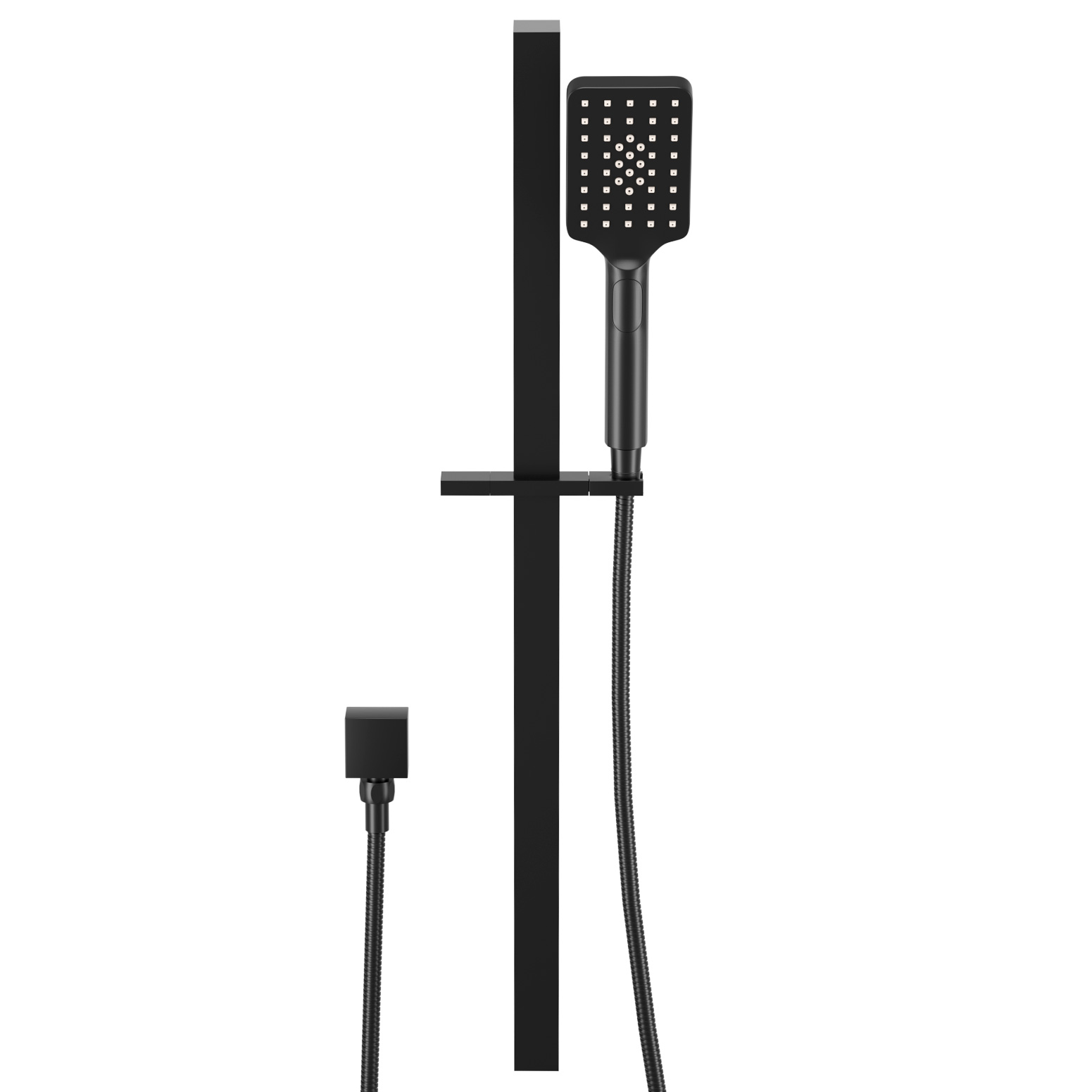 Handheld Shower Head Set 3.1'' High Pressure Black - Image 3