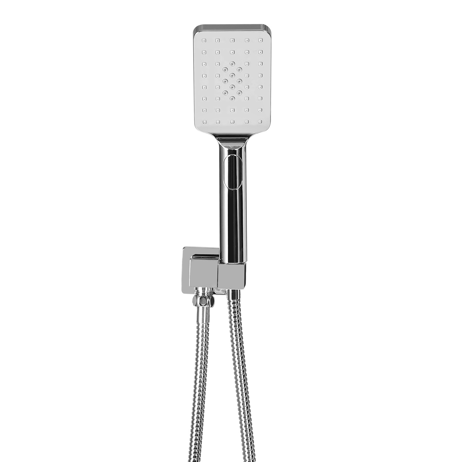 Handheld Shower Head Holder 3.1'' High Pressure Silver - Image 3