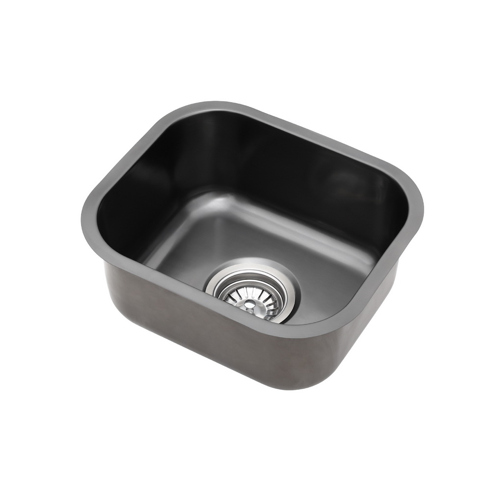 Cefito Kitchen Sink 30X36CM Stainless Steel Nano Basin Single Bowl Black - Image 1