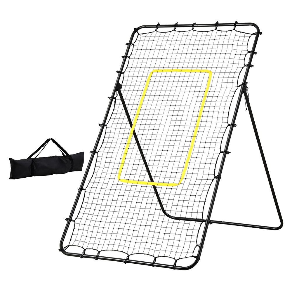 Everfit 7ft 2.1M Volleyball Net Football Baseball Goal Netting with Frame Angle Adjustable Rebounder - Image 1