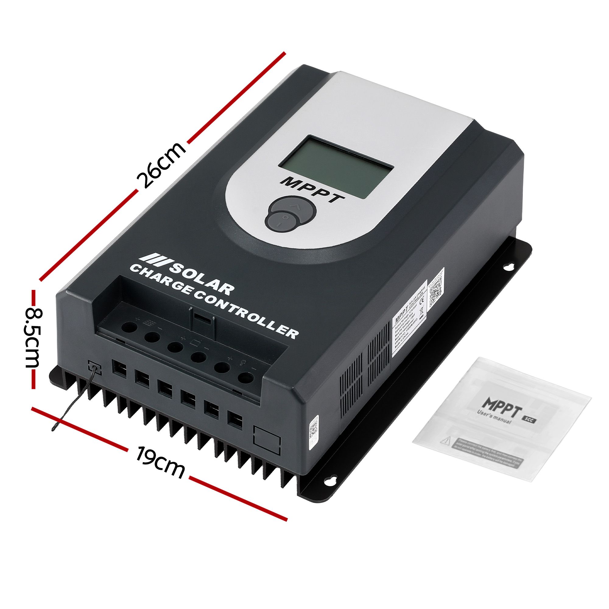 Giantz 50A MPPT Solar Charge Controller Auto 12V/24V Battery Regulator Bluetooth - Image 2