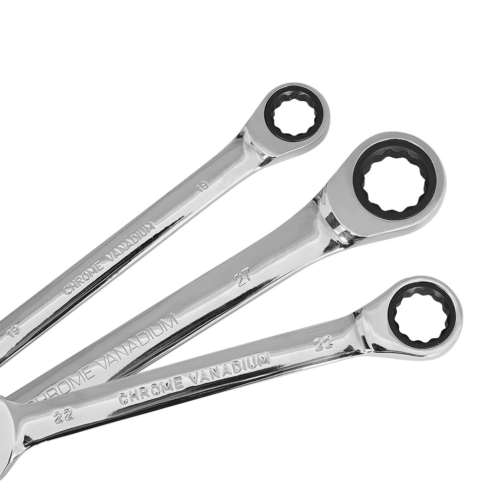 Giantz 17pcs Ratchet Spanner Set Metric 6MM-30MM - Image 4