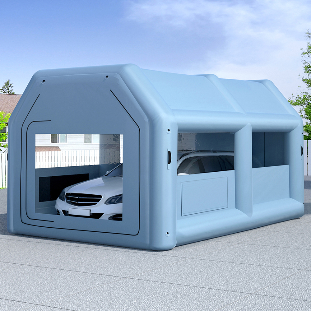 Giantz Inflatable Spray Booth 4X3M Car Paint Tent Filter System Blower - Image 7
