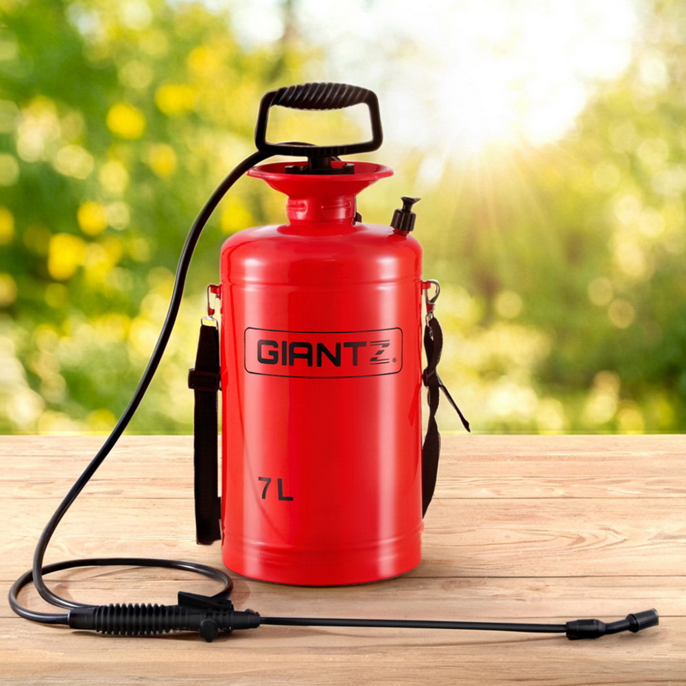 Giantz Weed Sprayer Pressure 7L Shoulder Pesticide Metal - Image 1