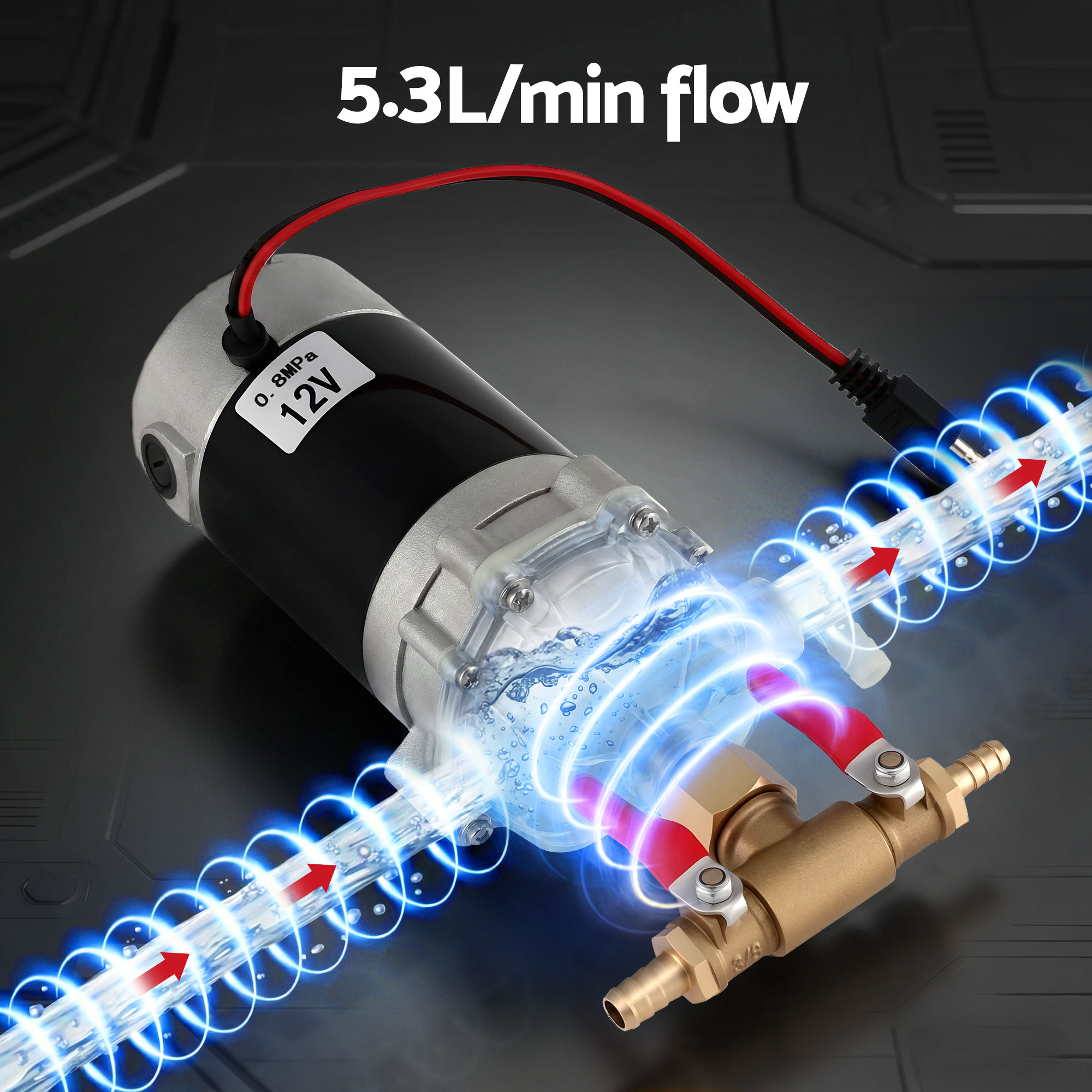 Giantz Garden Pump Sprayer Pressure Sprayer Pump 12V Diaphragm Sprayer Pump - Image 6