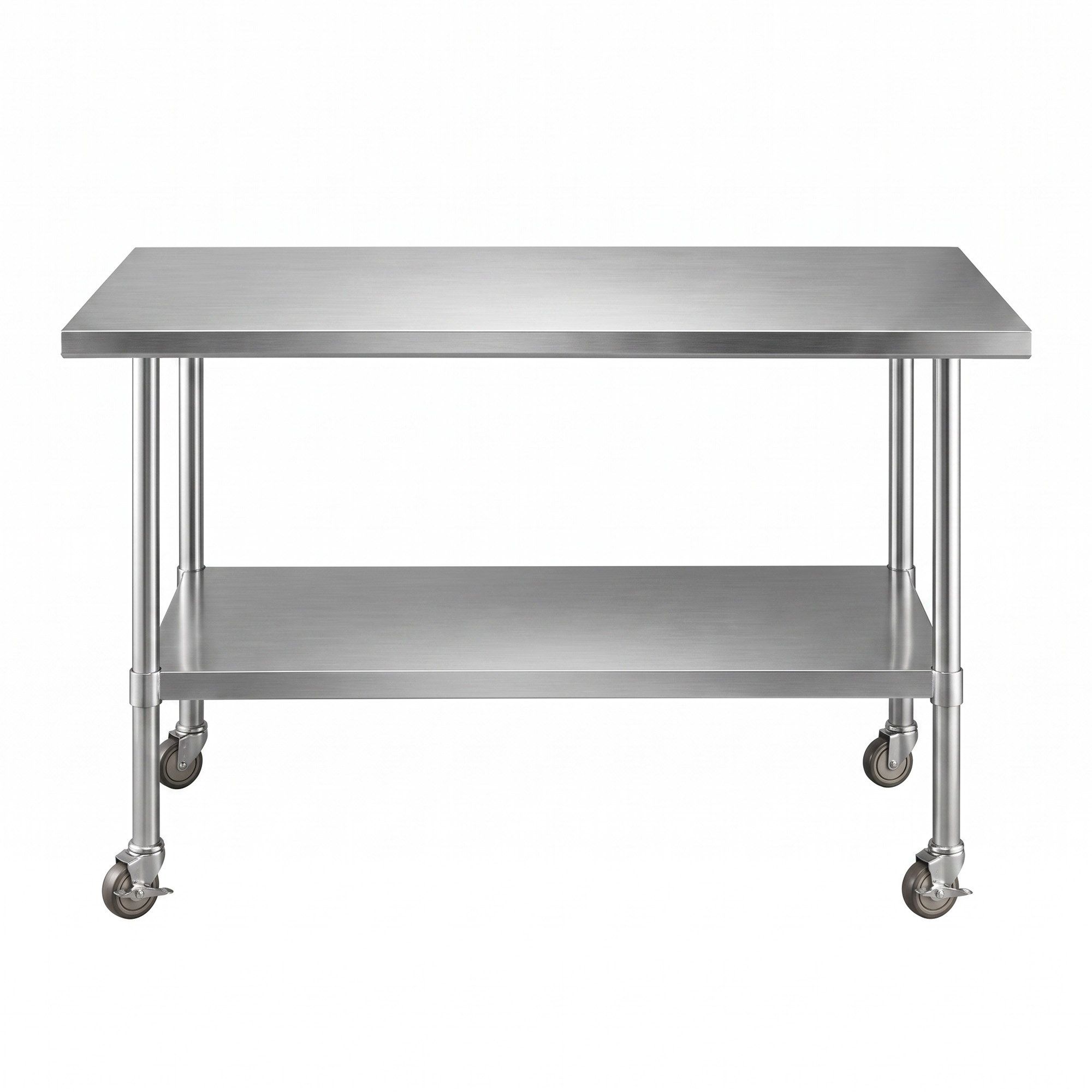 Cefito 1524x762mm Stainless Steel Kitchen Bench w/ Splashback Work Table Prep Bench Commercial 430 - Image 3