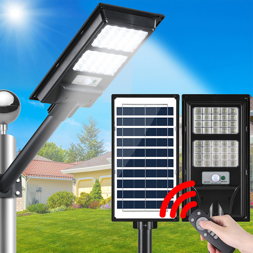Leier 160 LED Solar Street Light Flood Motion Sensor Remote - Image 7
