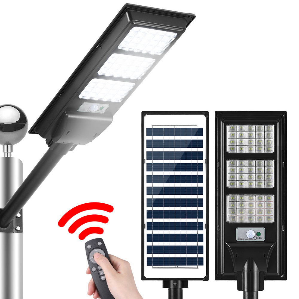 Leier 240 LED Solar Street Light Flood Motion Sensor Remote - Image 1