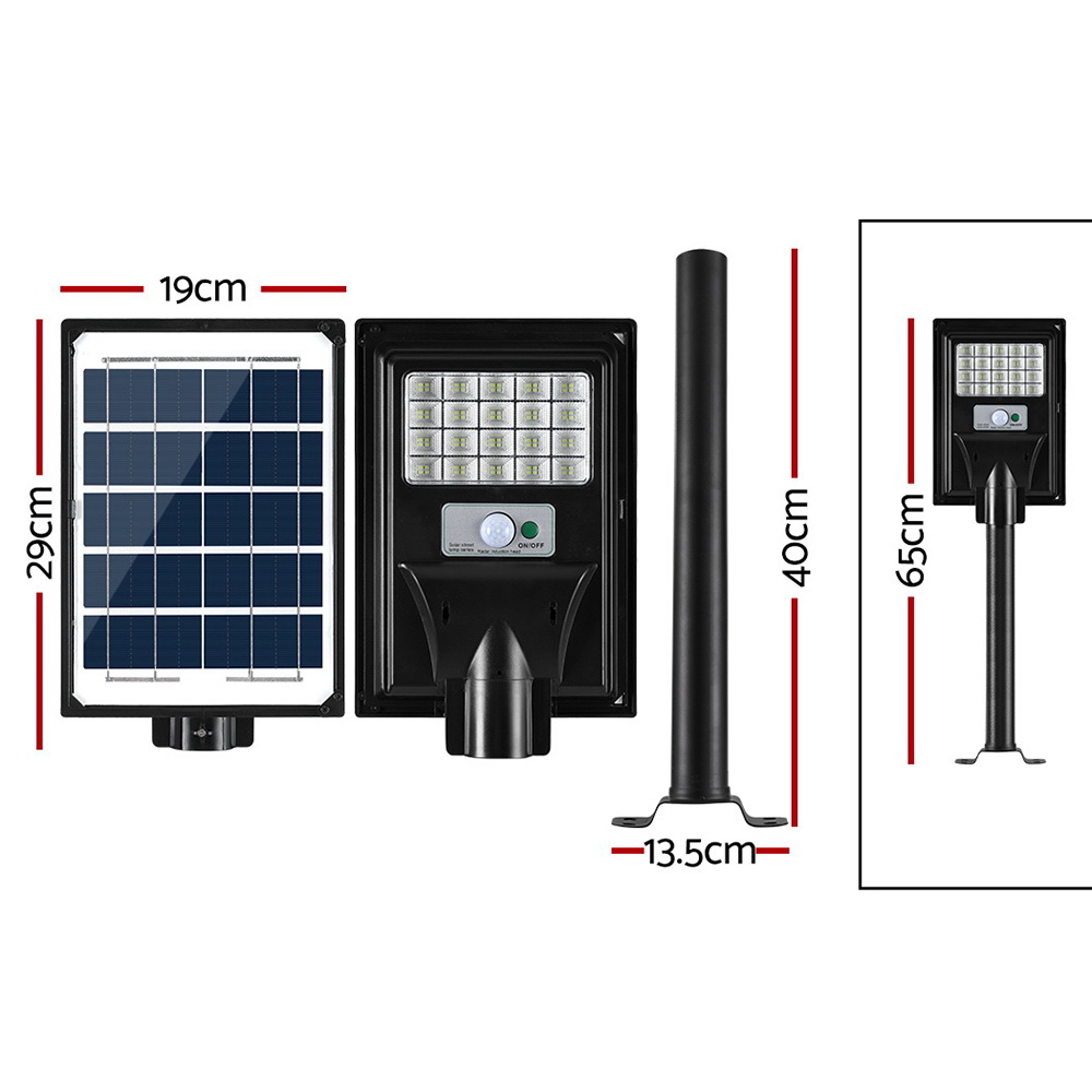 Leier 80 LED Solar Street Light Flood Motion Sensor Remote - Image 2