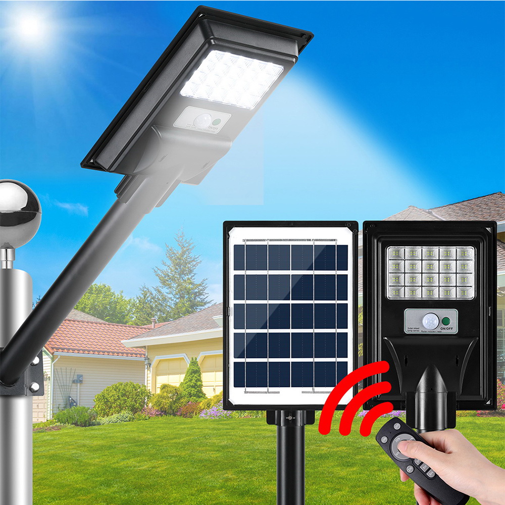 Leier 80 LED Solar Street Light Flood Motion Sensor Remote - Image 7