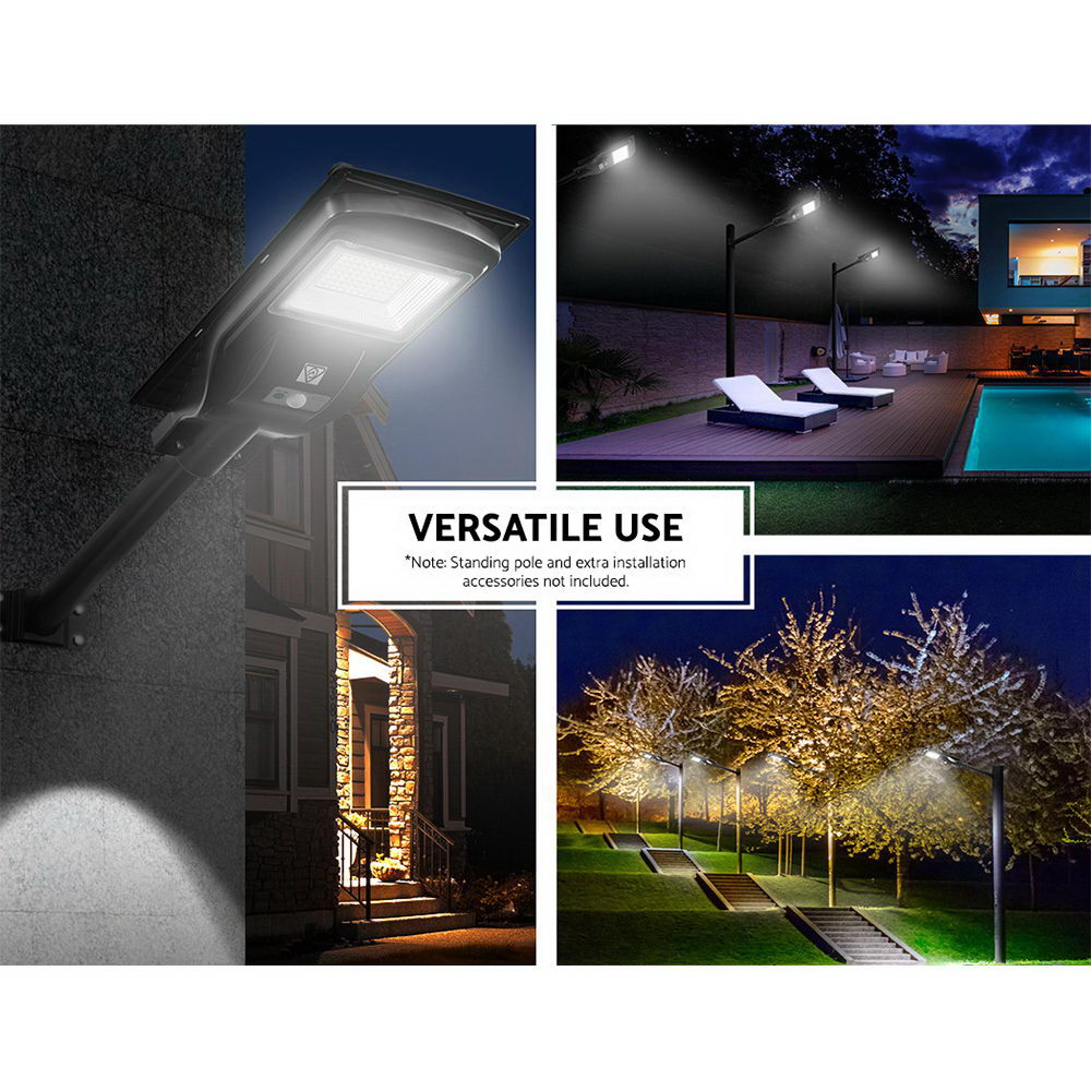 Leier 80 LED Solar Street Light 90W Flood Motion Sensor Remote Outdoor Wall Lamp - Image 6