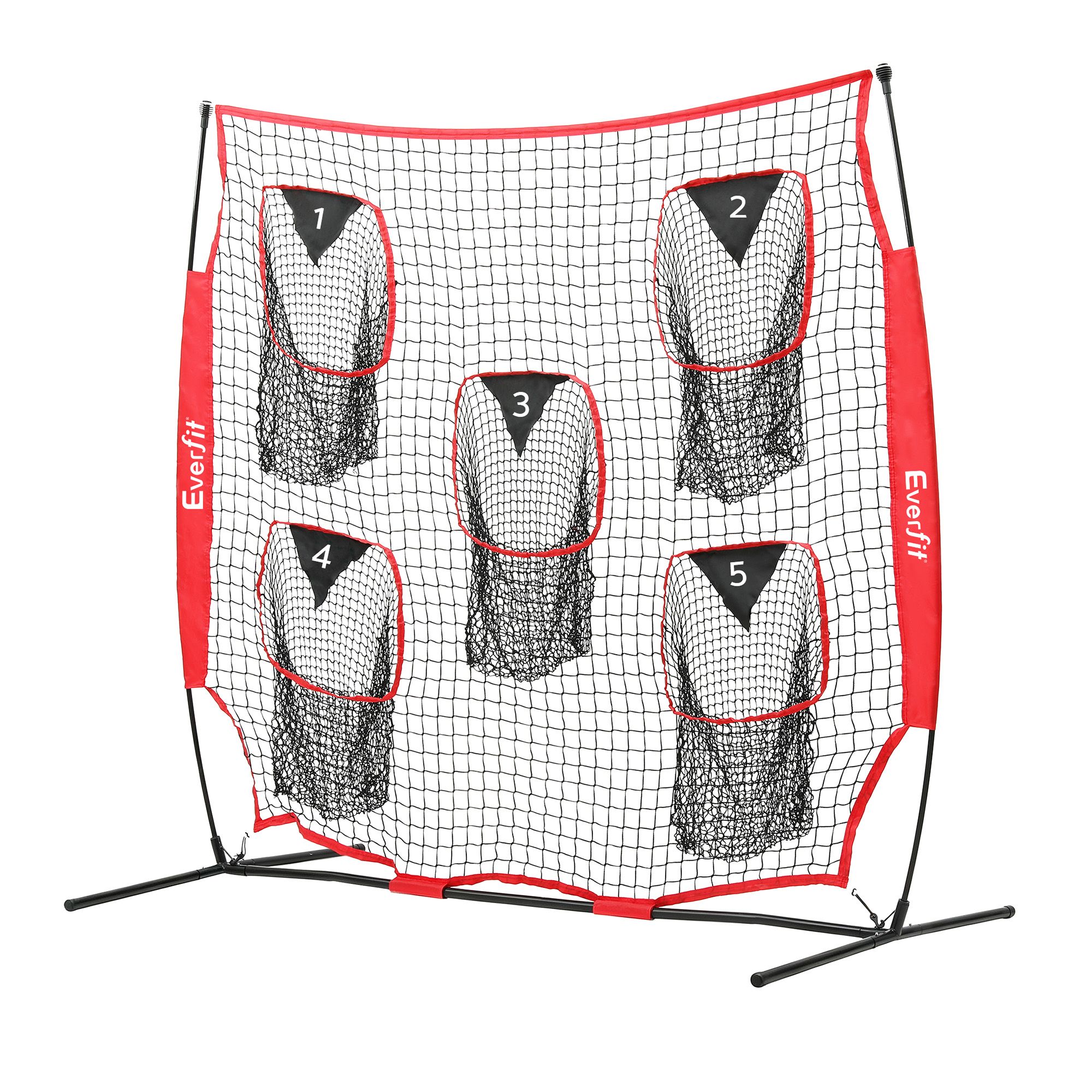 Everfit 1.8m Football Training Net 5 Target Portable Soccer Goal Nets Rebounder - Image 7