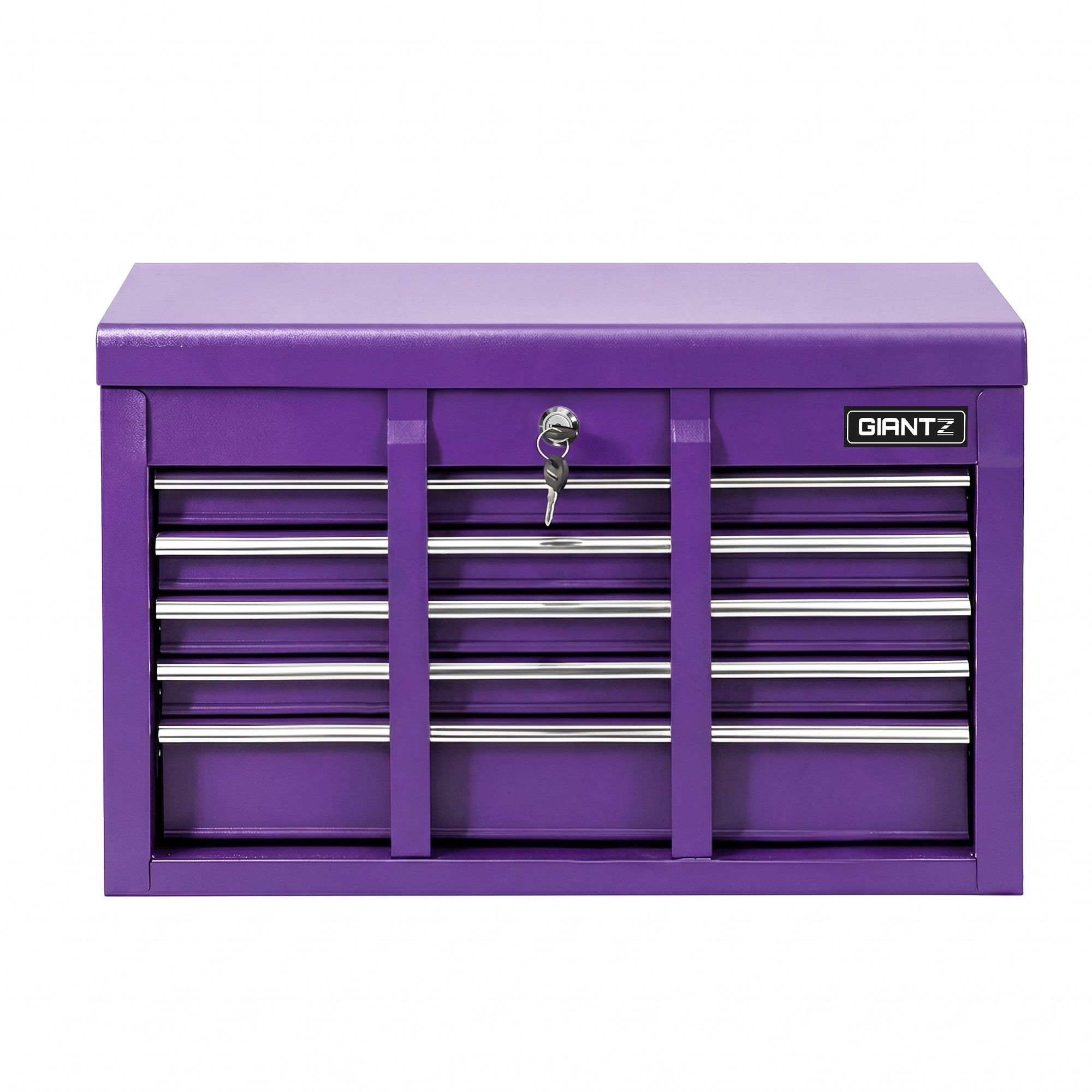 Giantz 9-Drawer Tool Cabinet Chest Toolbox Heavy Duty Garage Storage Organiser Purple - Image 4