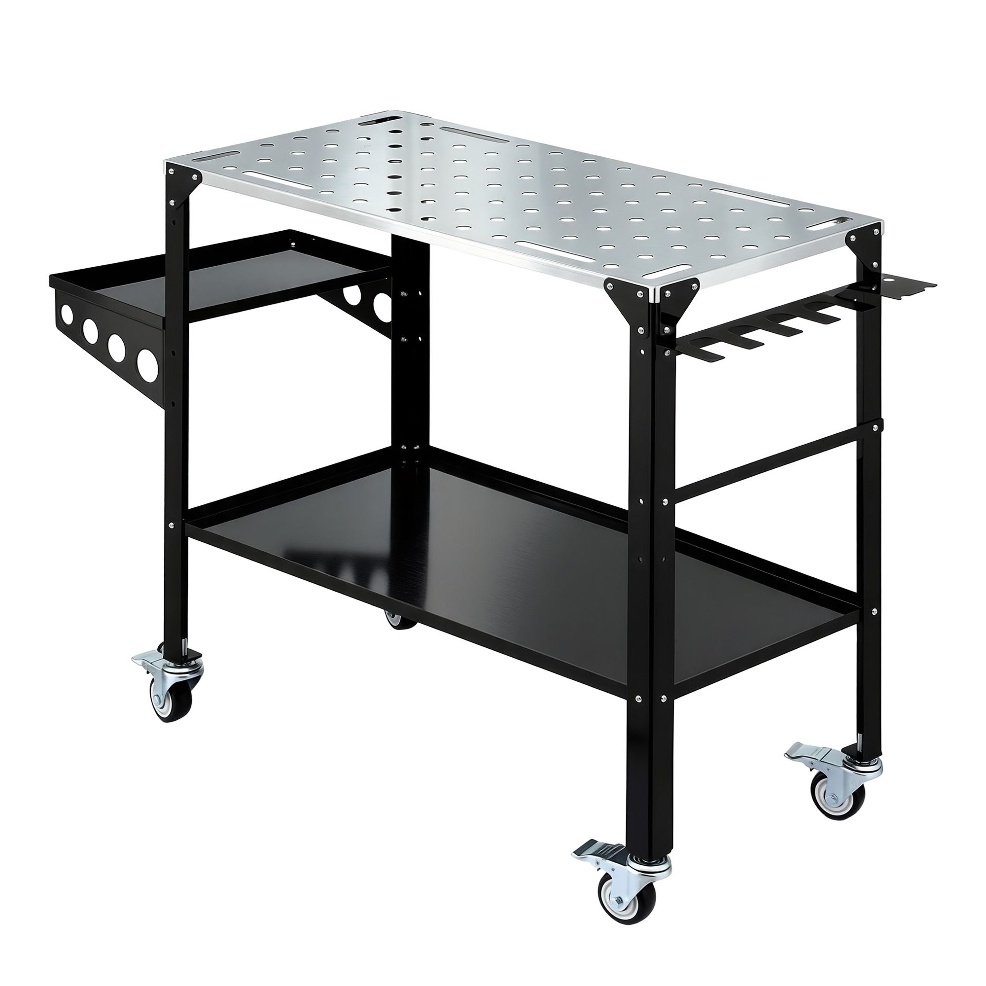 Giantz Welding Table Cart with Tool Storage 130KG Capacity Mobile Workstation - Image 2