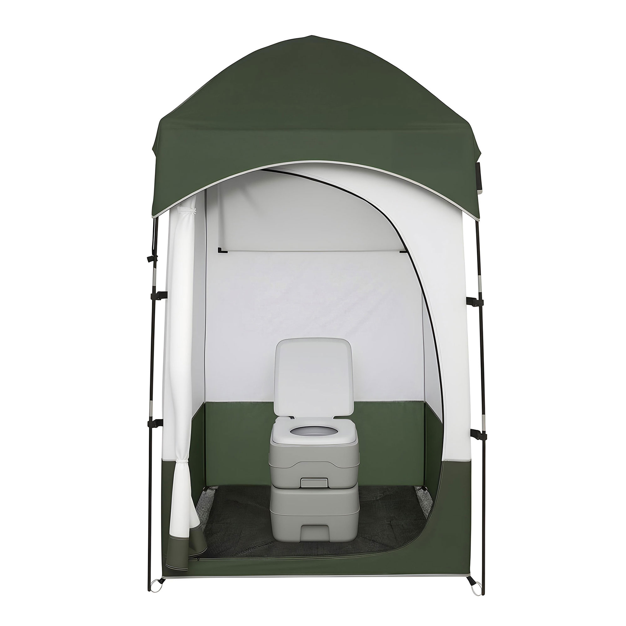 Weisshorn 20L Portable Camping Toilet Shower Tent Changing Room Outdoor Loo Set - Image 3