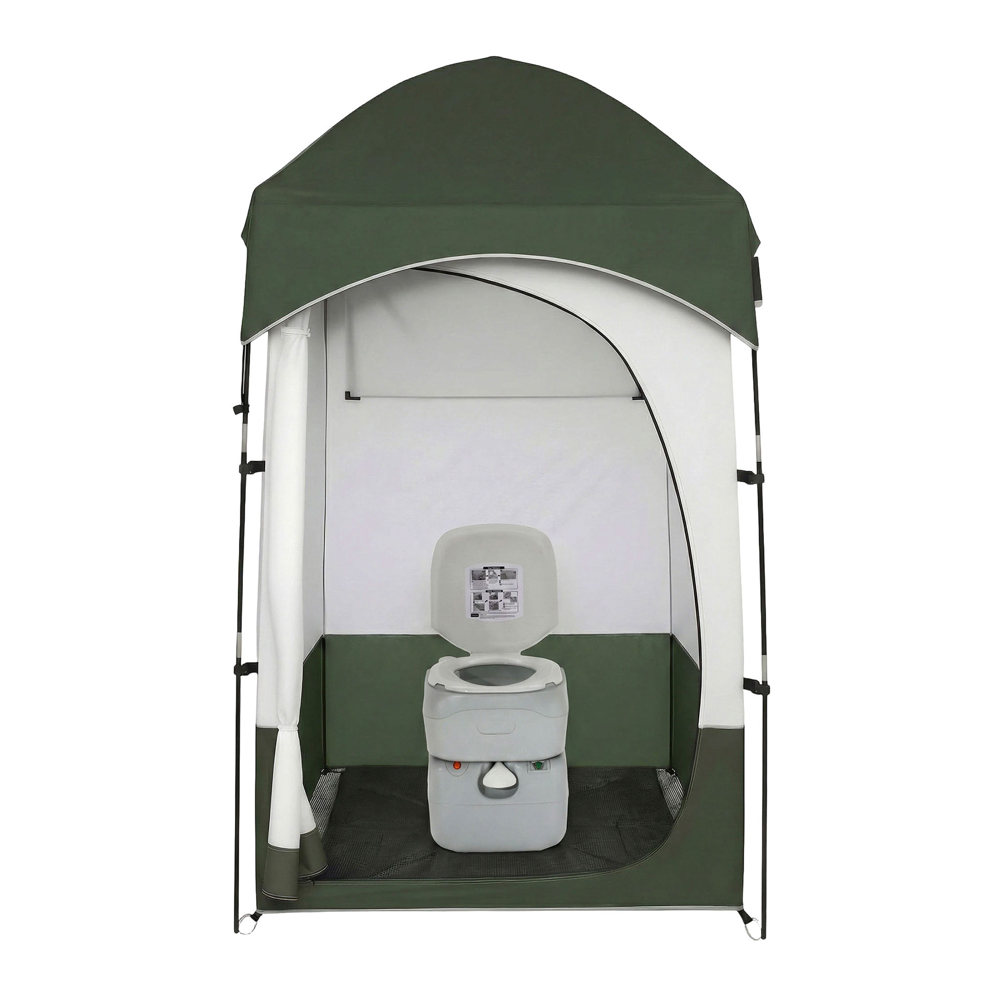 Weisshorn 22L Portable Camping Toilet Shower Tent Changing Room Outdoor Loo Set - Image 3