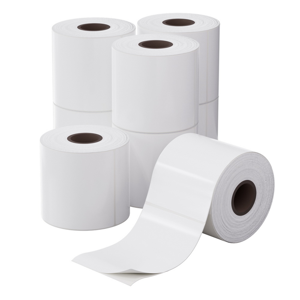 8 Rolls Direct Thermal Labels Paper Printer Paper Barcode Shipping Stickers - Image 1
