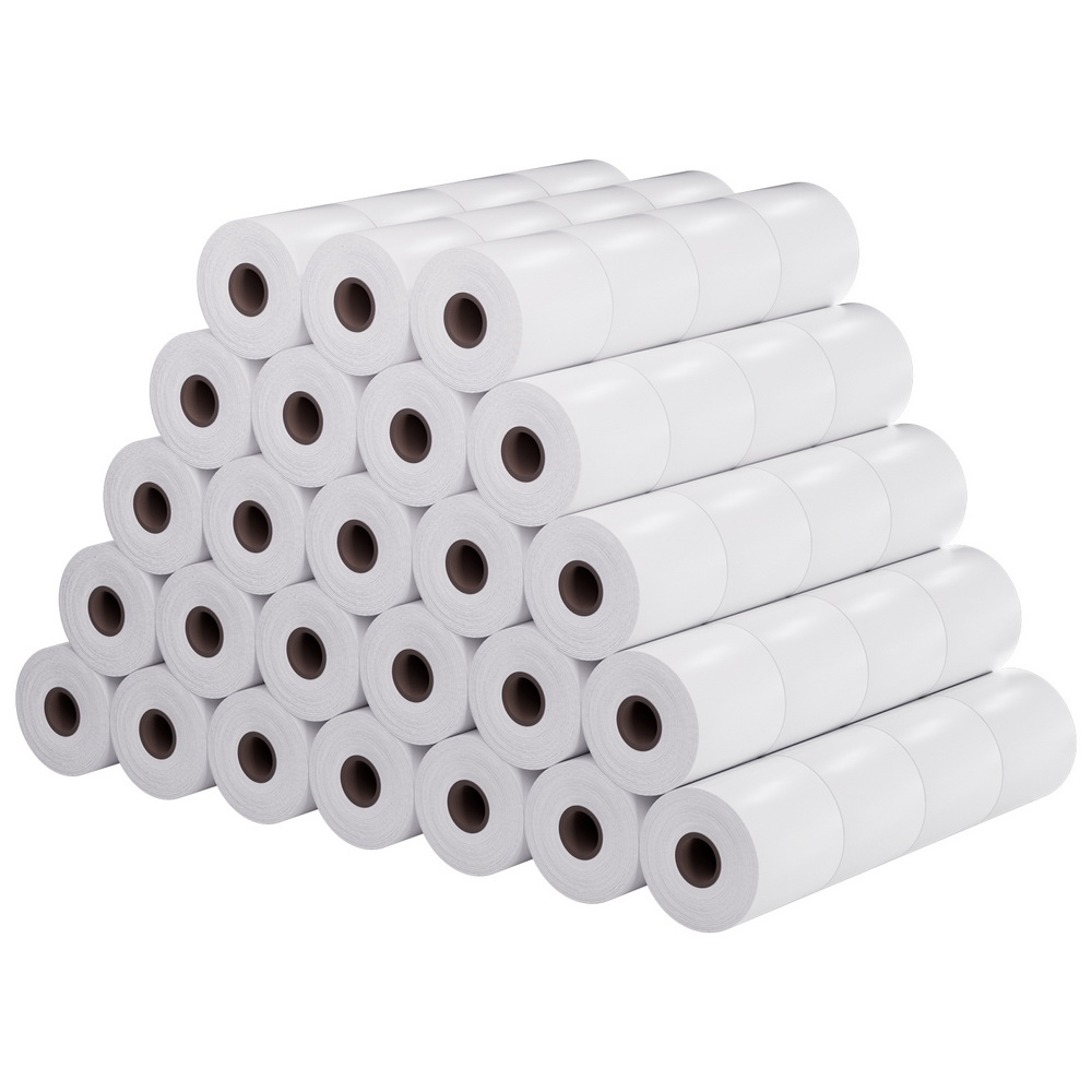 100 Rolls Thermal Label Paper Printer Paper Cash Register POS Receipt Roll - Image 1