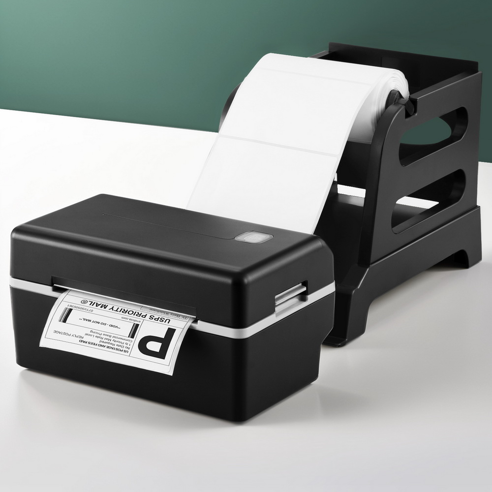 Thermal Label Printer Shipping Address Barcode USB Label Maker with Stand - Image 7