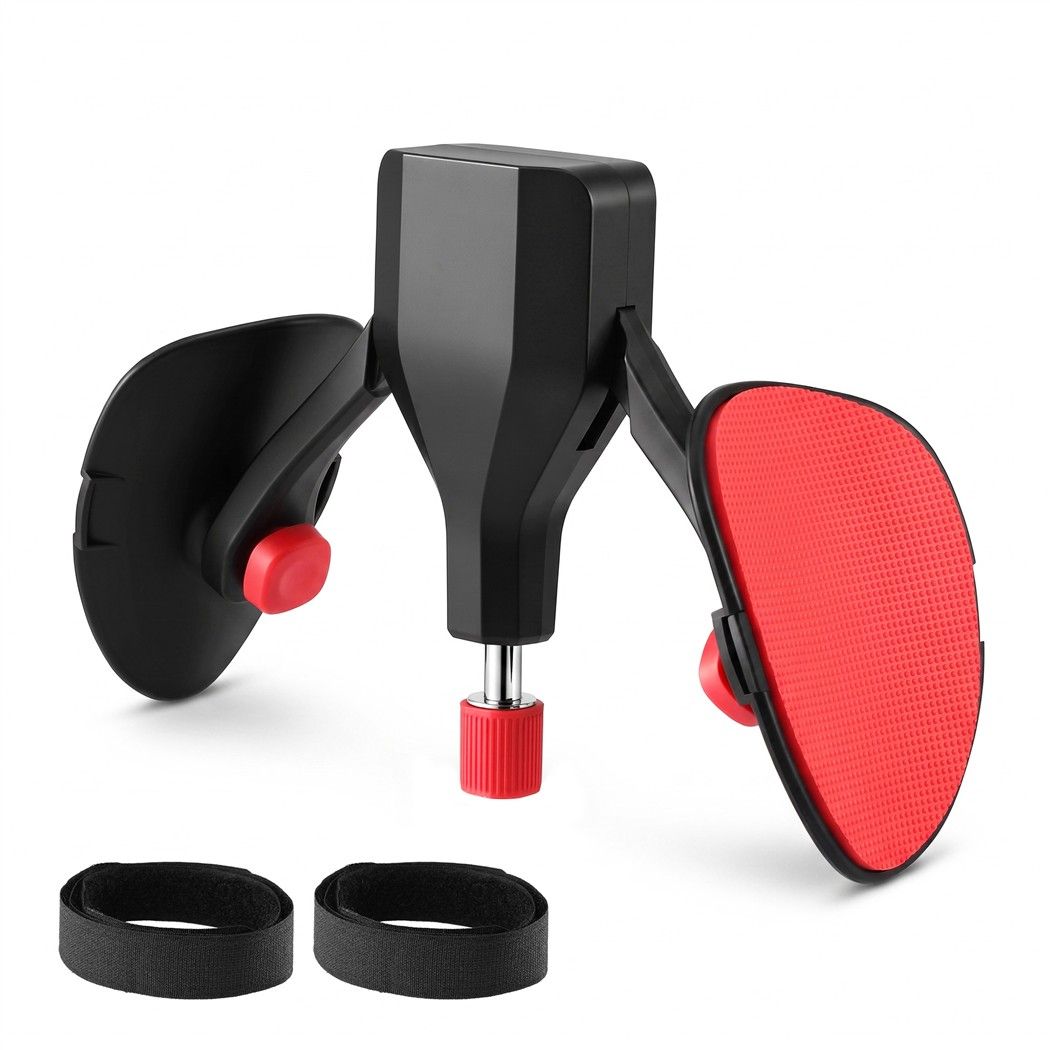 Everfit Pelvic Floor Exerciser Inner Thigh Kegel Trainer 35KG 360 Adjustable Men Women Black & Red - Image 1